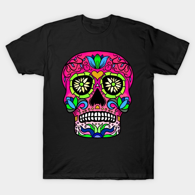 Sugar Skull T-Shirt by fakeface